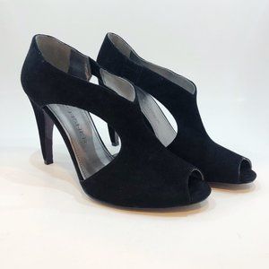 Marc Fisher Suede Peep Toe Pumps